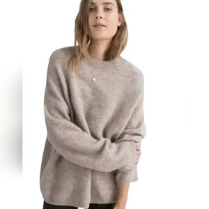 & Other Stories Crewnevk Alpca Wool  sweater Taupe Beige Womens  Large